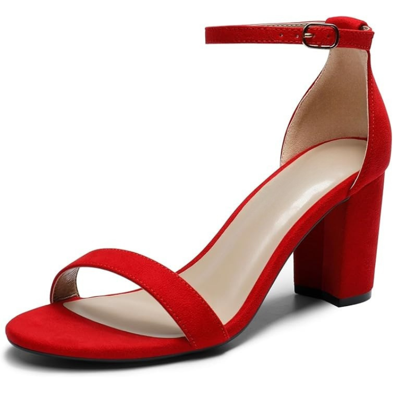 Adjustable Strap Open-Toe Design Block Sandals