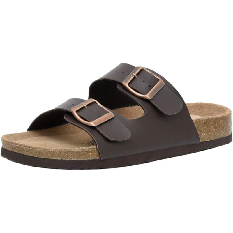 Adjustable Buckle And EVA Sole Cork Footbed Sandal