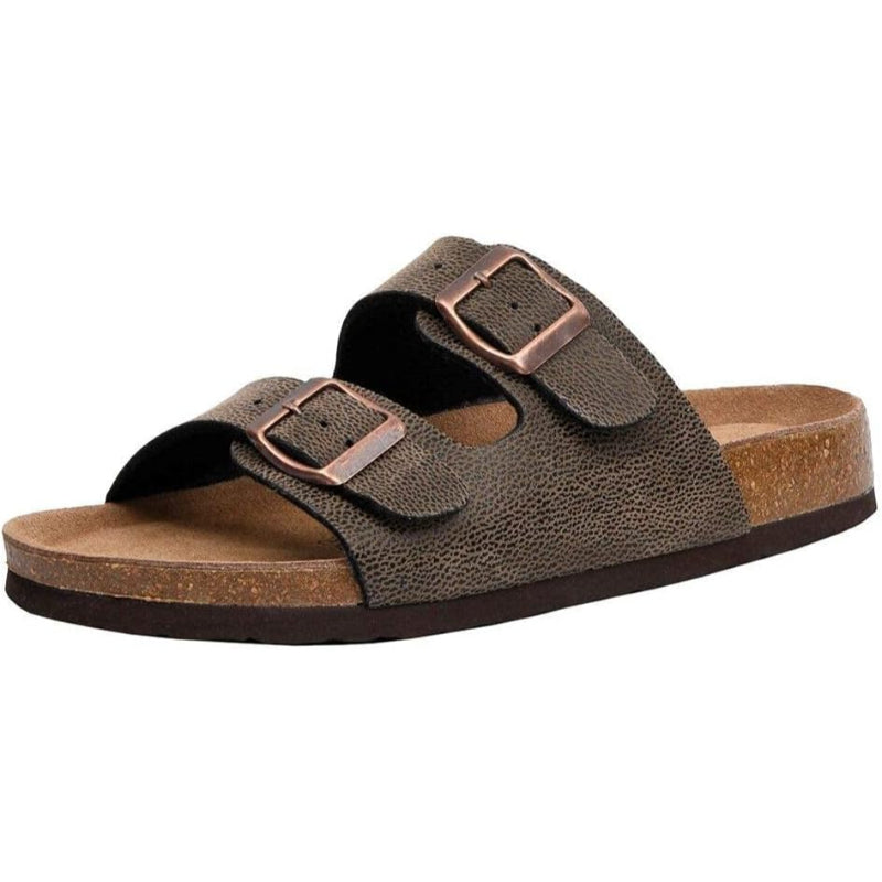Adjustable Buckle And EVA Sole Cork Footbed Sandal