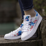 Load image into Gallery viewer, Stitch Flower Paint Pattern Casual Sneakers
