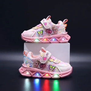 Frozen Elsa Princess LED Sneakers For Girls