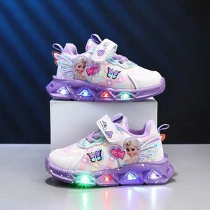 Frozen Elsa Princess LED Sneakers For Girls