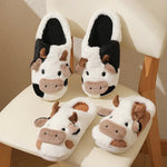 Load image into Gallery viewer, Animal Themed Cozy Fluffy Slippers
