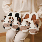 Load image into Gallery viewer, Animal Themed Cozy Fluffy Slippers
