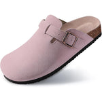 Load image into Gallery viewer, Slip On Suede Clogs With Buckle Closure
