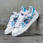 Load image into Gallery viewer, Custom Name Stitch Floral Casual Sneakers
