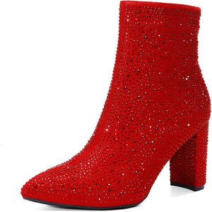 Rhinestone Studded Boots