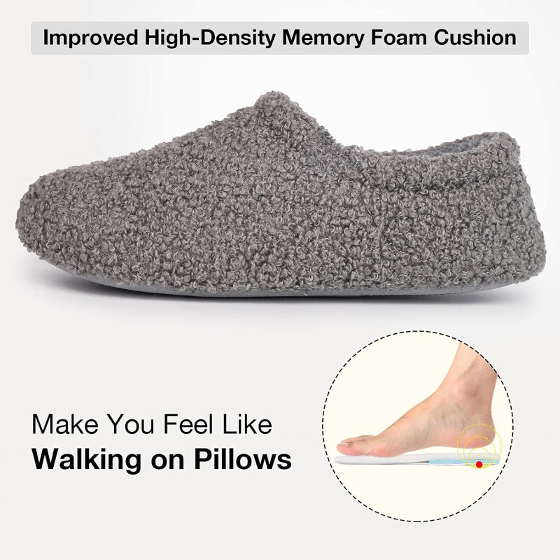 Plush Fur Memory Foam Loafer Slippers