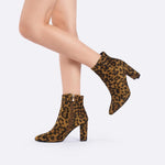 Load image into Gallery viewer, Leopard Print Pointed Boots
