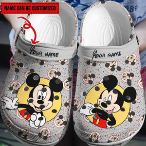 Personalized Mickey Mouse Design Clogs