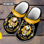 Load image into Gallery viewer, Personalized Sunflower Themed Clogs
