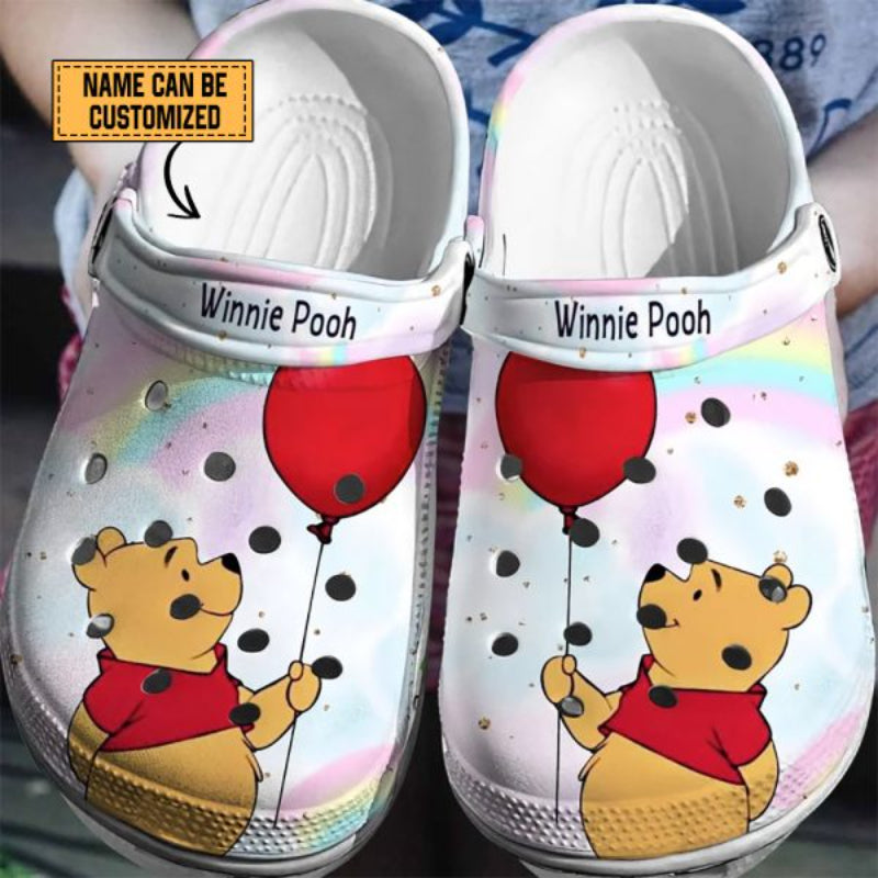 Personalized Winnie The Pooh Pattern Clogs