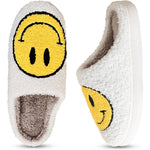 Load image into Gallery viewer, Smile Plush Cozy Slip On Slippers
