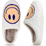 Load image into Gallery viewer, Smile Plush Cozy Slip On Slippers
