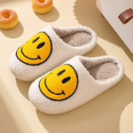 Load image into Gallery viewer, Smile Plush Cozy Slip On Slippers
