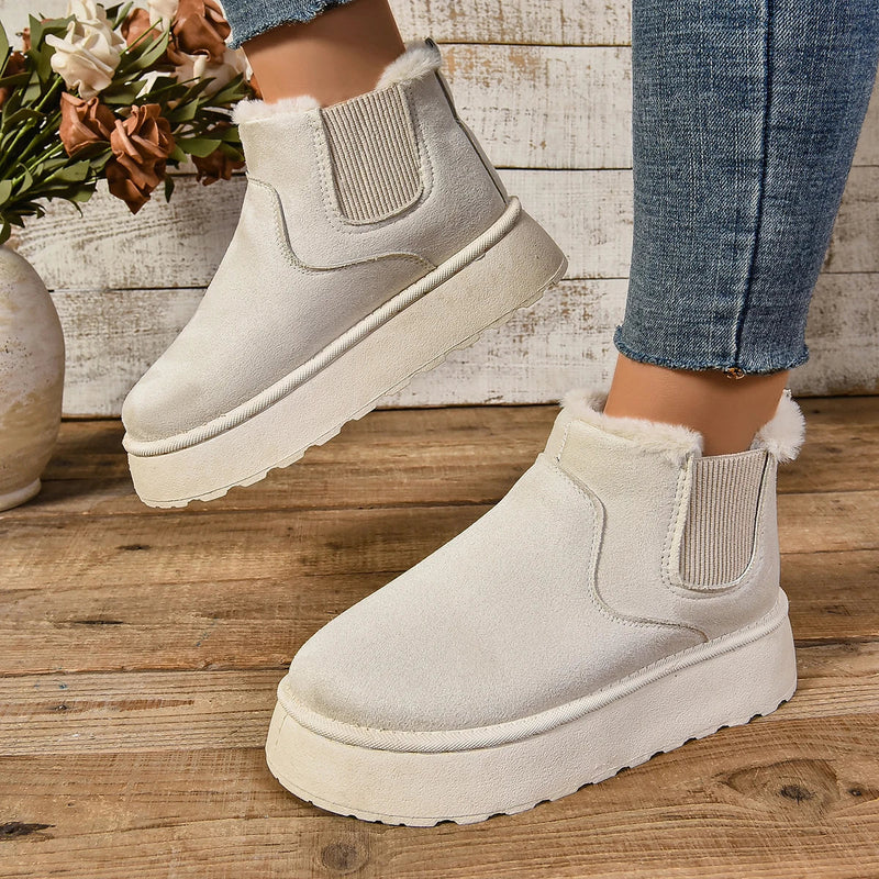 Soft Wool Lined Comfy Boots