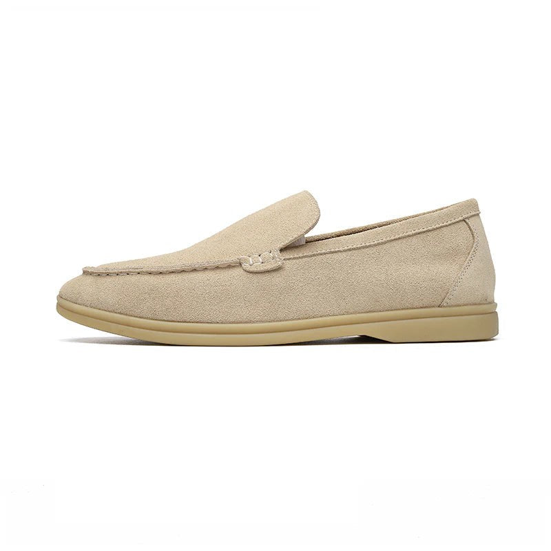 Suede Slip On Loafers