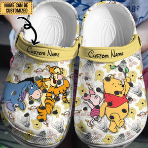 Personalized Winnie The Pooh Family Themed Clogs