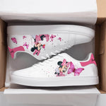 Load image into Gallery viewer, Custom Name Minnie Mouse Butterfly Pattern Casual Shoes
