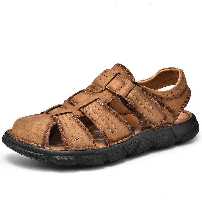 Genuine Lightweight Leather Men's Sandals