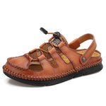 Load image into Gallery viewer, Leather Men&#39;s Classic Sandals
