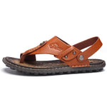 Load image into Gallery viewer, Fashion Summer Leather Men Sandals
