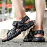 Load image into Gallery viewer, Summer Genuine Leather Men&#39;s Sandals
