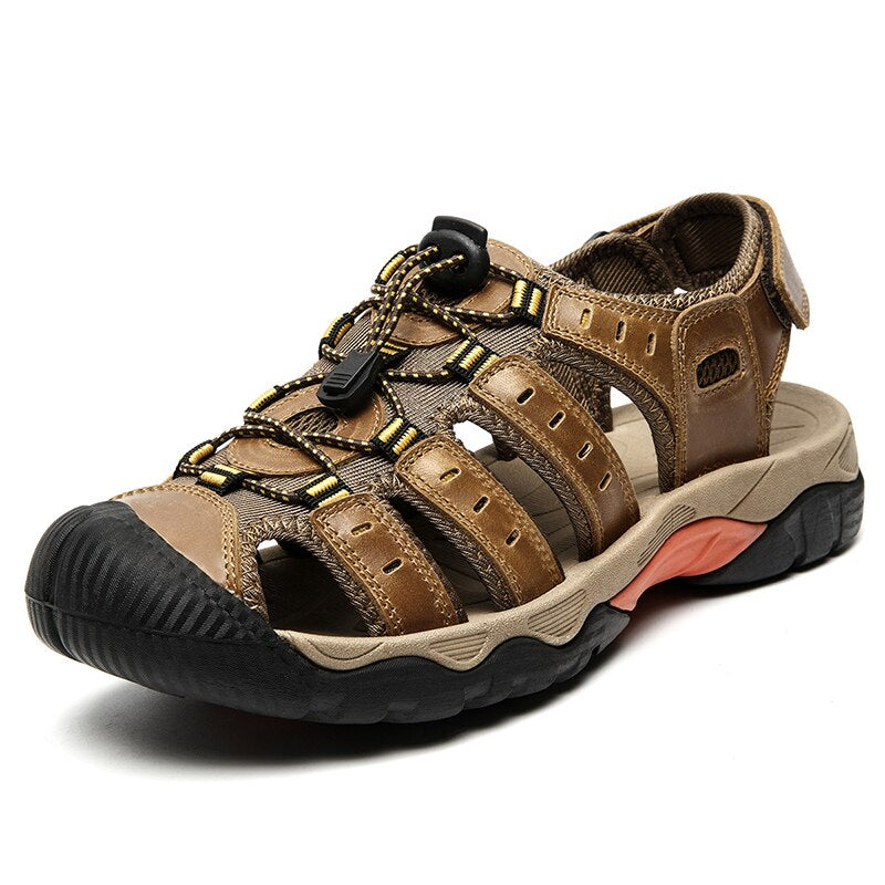 Soft Genuine Outdoor Summer Leather Sandals