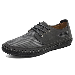 Handmade Flat Mesh Casual Men Shoes