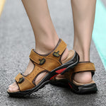 Load image into Gallery viewer, Casual Men Genuine Leather Soft Sandals
