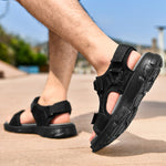 Load image into Gallery viewer, Men&#39;s Comfortable Summer Leather Sandals
