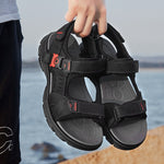 Load image into Gallery viewer, Men&#39;s Genuine Leather Summer Sandal
