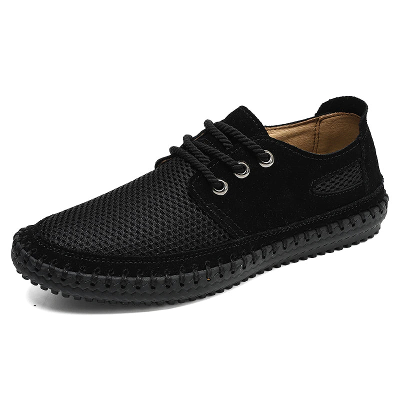 Handmade Flat Mesh Casual Men Shoes