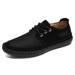 Handmade Flat Mesh Casual Men Shoes