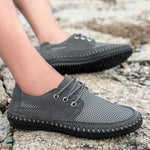 Load image into Gallery viewer, Handmade Flat Mesh Casual Men Shoes
