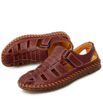 Load image into Gallery viewer, Genuine Leather Roman Men&#39;s Sandals
