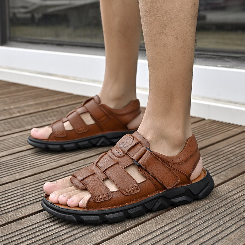 Summer Leather Sandals For Men