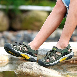 Summer Men Breathable Casual Flat Sandals