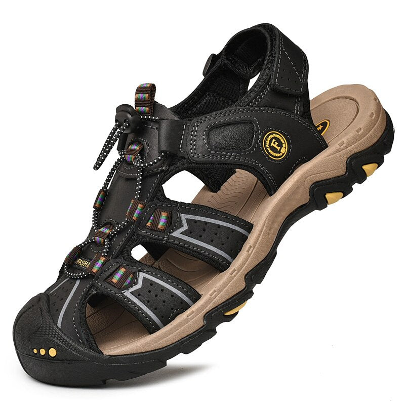 Summer Genuine Leather Casual Men Sandals