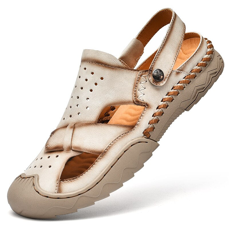 Outdoor Genuine Leather Beach Sandals