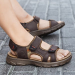 Load image into Gallery viewer, Men&#39;s Summer Genuine Leather Sandals
