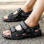 Load image into Gallery viewer, Summer Genuine Leather Men&#39;s Sandals
