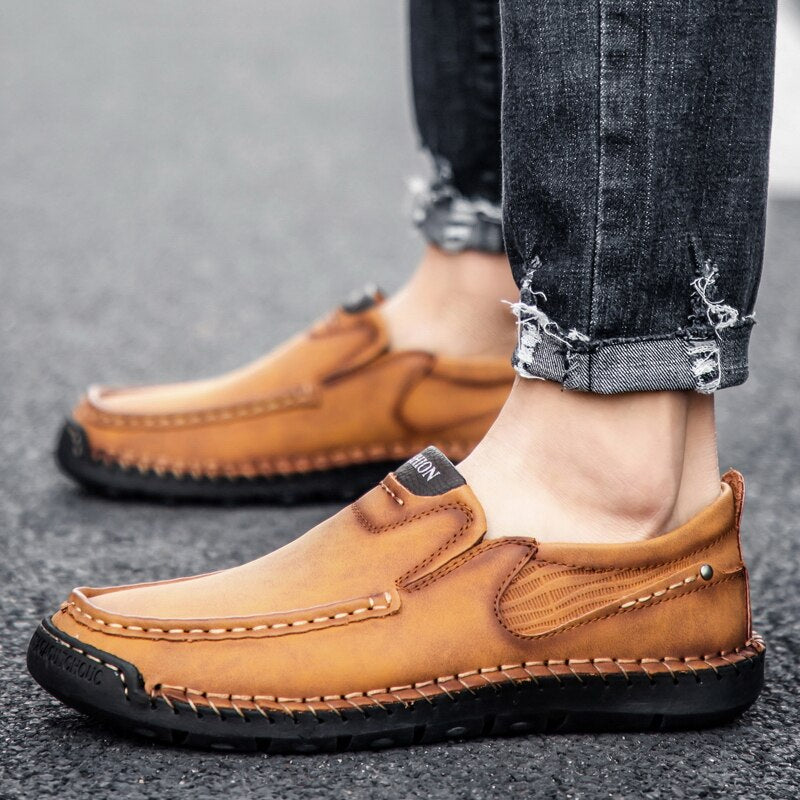 Men's Soft Leather Outdoor Loafers