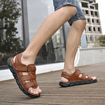 Load image into Gallery viewer, Summer Leather Sandals For Men
