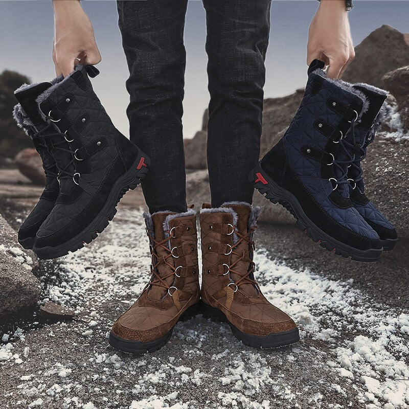 Winter Warm Plush Snow Boots For Men