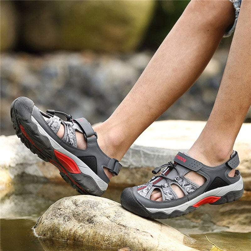 Summer Men Breathable Casual Flat Sandals