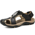 Load image into Gallery viewer, Genuine Leather Outdoor Men Beach Sandals
