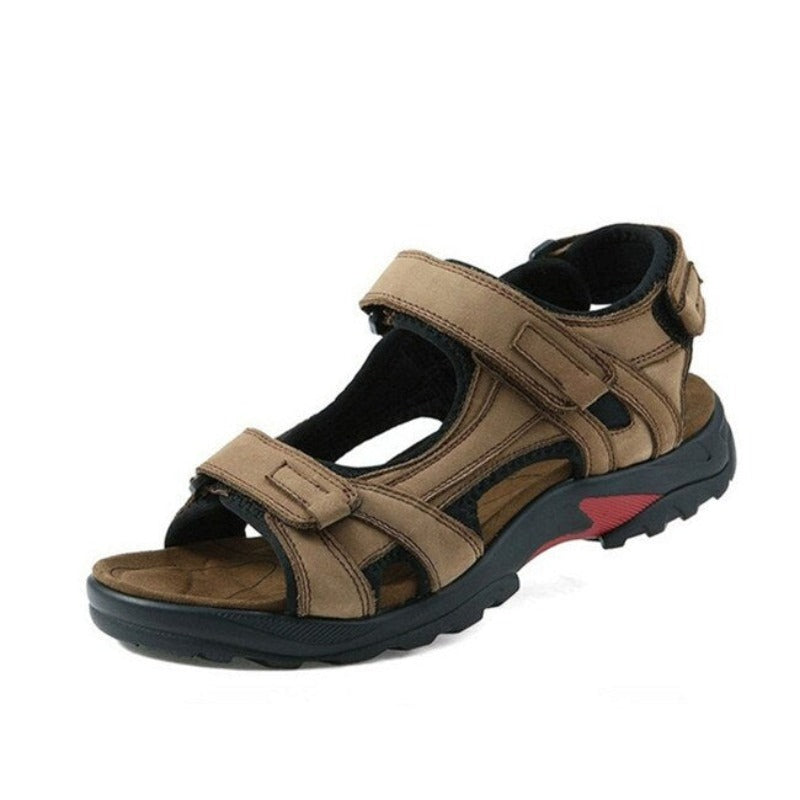 Casual Men Genuine Leather Soft Sandals