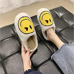 Load image into Gallery viewer, Smiley Face Retro Soft Plush Lightweight House Slippers
