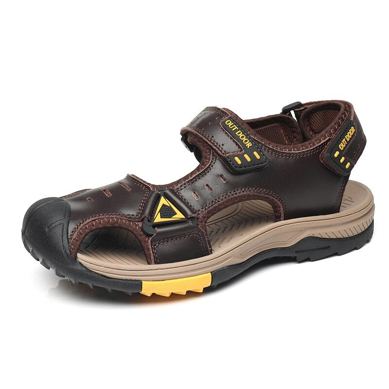 Summer Men Genuine Leather Sandals